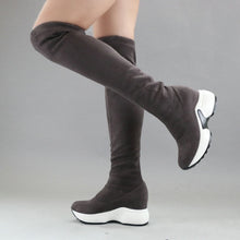 Load image into Gallery viewer, QUTAA 2020 Boots Height Increasing Round Toe Women Shoes Autumn Winter Size 34-43