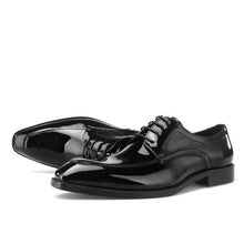 Load image into Gallery viewer, Classic European Style Mens Shoes Top Cow Leather Lace Up Smooth for Wedding Party Office Business !!
