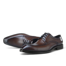 Load image into Gallery viewer, Classic European Style Mens Shoes Top Cow Leather Lace Up Smooth for Wedding Party Office Business !!