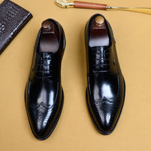 Load image into Gallery viewer, Luxury Brand Men Oxfords Shoes Wedding Genuine Leather Formal Business !