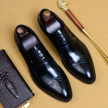 Load image into Gallery viewer, Luxury Brand Men Oxfords Shoes Wedding Genuine Leather Formal Business !