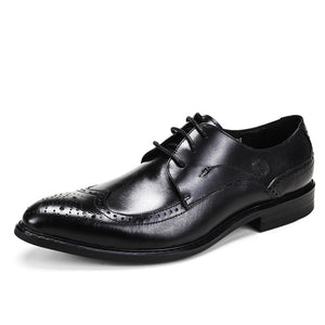 Luxury Brand Men Oxfords Shoes Wedding Genuine Leather Formal Business !