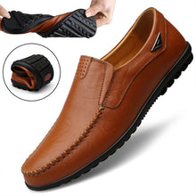 Load image into Gallery viewer, Luxury Brand 2019 Genuine Leather Men Casual Shoes , Moccasins Breathable Slip on Black Driving Shoes Plus Size 37-47 !!