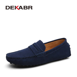 DEKABR Size 49 Men Casual Shoes Fashion Men Shoes Genuine Leather Men Moccasins !!