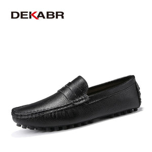 DEKABR Size 49 Men Casual Shoes Fashion Men Shoes Genuine Leather Men Moccasins !!